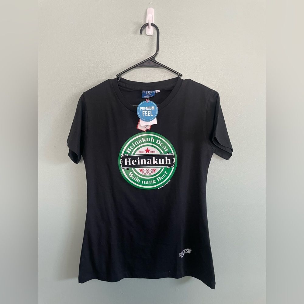 Spoofs Heinakuh Dear Wala Nang Beer Mens Spoofs Limited Black Shirt Large